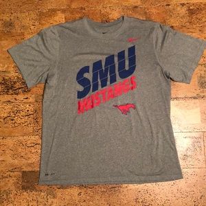 Gray Nike Men’s SMU Mustangs Short Sleeve Tee, L